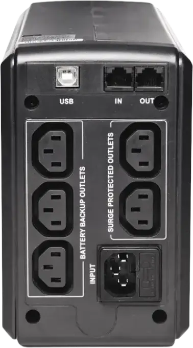 UPS PowerCom Smart King Pro SPT-700 Line-Interactive, 700VA / 560W Pure Sine Wave, Format Tower, 5 Prize IEC C13, Port USB, Protectie RJ11/RJ45