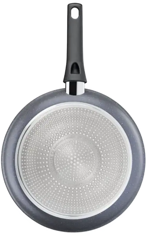 Tefal Healthy Chef G1500672 Frying Pan, 28 cm, Aluminum with Titanium Mineralia+ Non-stick Coating, Thermo-Spot Heat Indicator, Induction Compatible, Grey