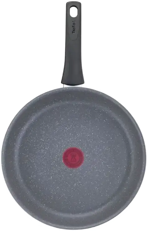 Tefal Healthy Chef G1500672 Frying Pan, 28 cm, Aluminum with Titanium Mineralia+ Non-stick Coating, Thermo-Spot Heat Indicator, Induction Compatible, Grey