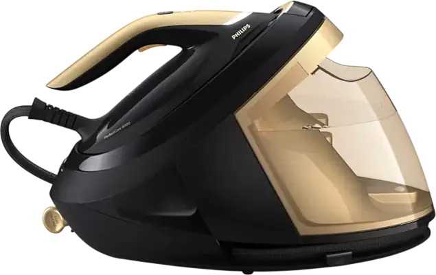 Philips PerfectCare 8000 Series PSG8140/80 Steam Generator Iron, 2700W, 8.5 bar Pressure, OptimalTEMP Technology, SteamGlide Elite Soleplate, Black Gold