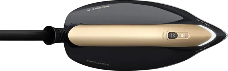 Philips PerfectCare 8000 Series PSG8140/80 Steam Generator Iron, 2700W, 8.5 bar Pressure, OptimalTEMP Technology, SteamGlide Elite Soleplate, Black Gold