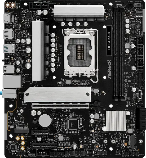 Placă de bază ASRock B860M-X, LGA1851, Intel B860, Micro-ATX