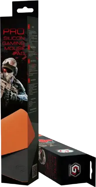 Gembird MP-S-GAMEPRO Gaming Mouse Pad, Medium Size 320x275x2 mm, Water Resistant Silicon Surface with Rubber Base, Black