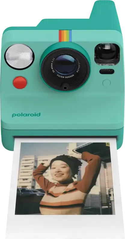 Polaroid Now Generation 3 Instant Camera, 2-Zone Autofocus, Double Exposure, Self-Timer, USB-C Charging, Compatible with i-Type and 600 Film