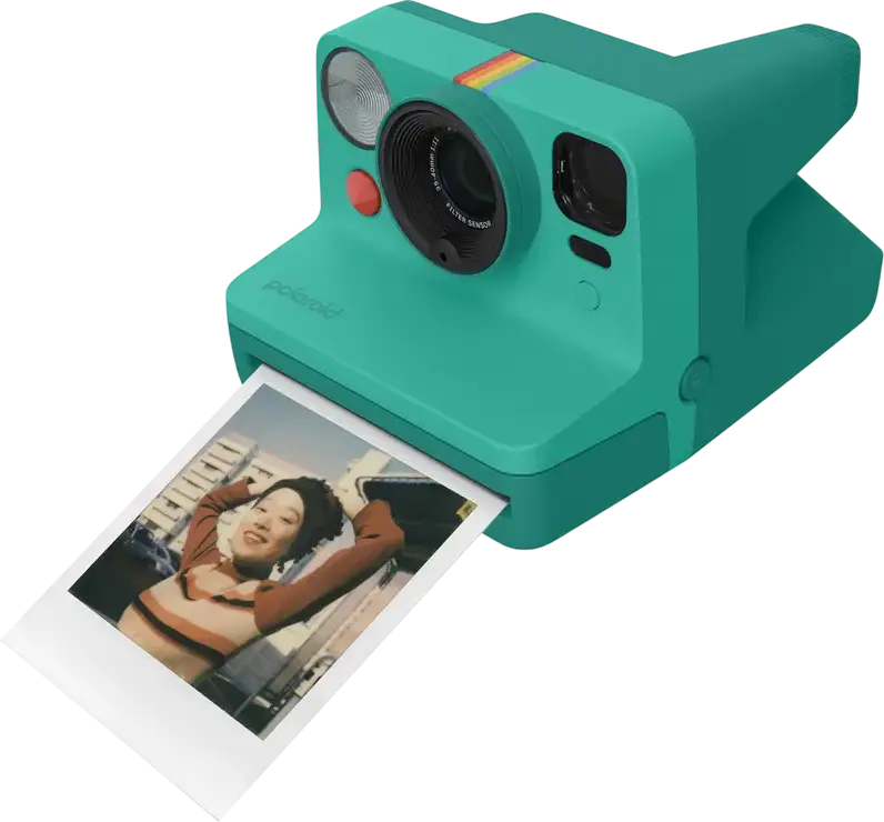 Polaroid Now Generation 3 Instant Camera, 2-Zone Autofocus, Double Exposure, Self-Timer, USB-C Charging, Compatible with i-Type and 600 Film