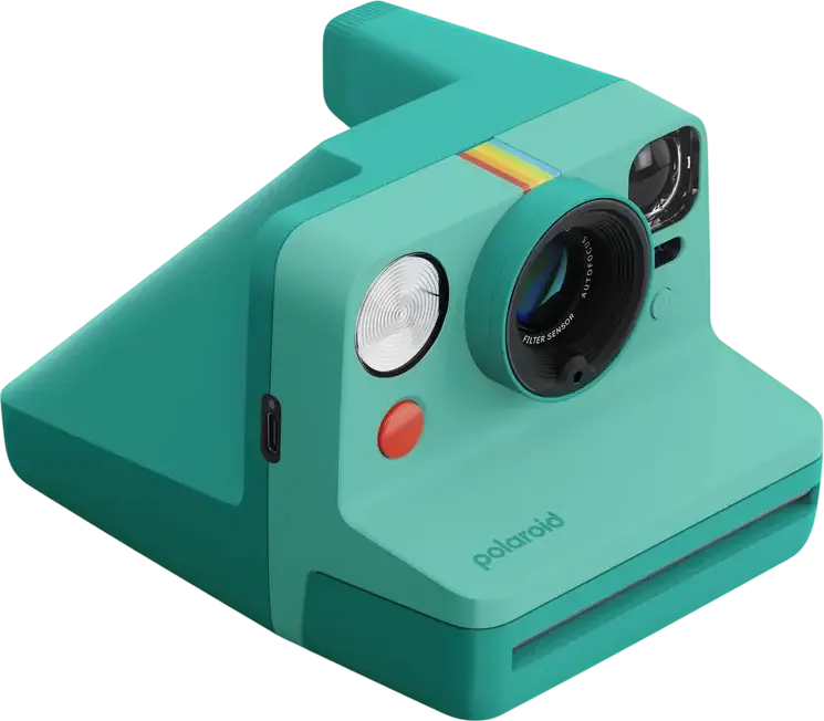 Polaroid Now Generation 3 Instant Camera, 2-Zone Autofocus, Double Exposure, Self-Timer, USB-C Charging, Compatible with i-Type and 600 Film