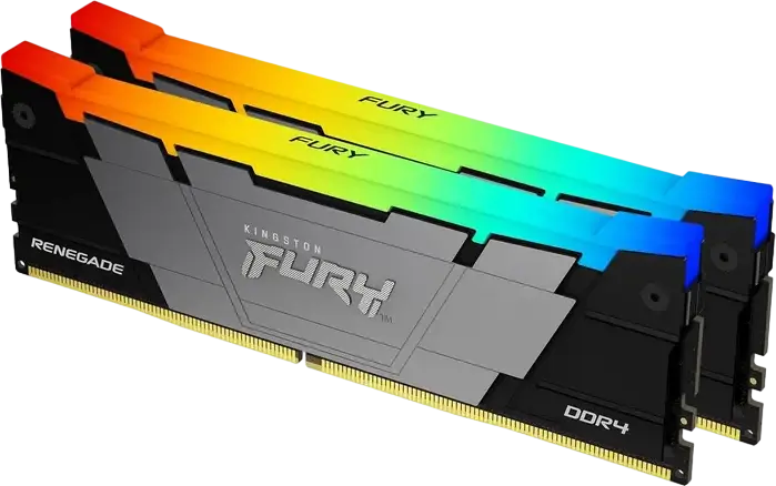 Kingston FURY Renegade DDR4 3200 MHz 64 GB RAM Memory UDIMM CUDIMM RGB Intel XMP 3.0 Certified High Performance SDRAM with Aluminium Heat Spreader