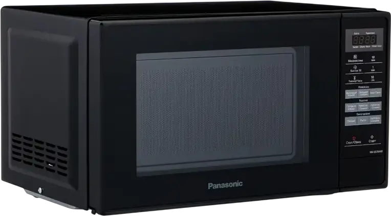 Panasonic NN-SB26MB Solo Microwave Oven, 20L Capacity, 800W Power, Digital Control, 9 Auto Programs, Quick 30 and Multi-stage Cooking, Black