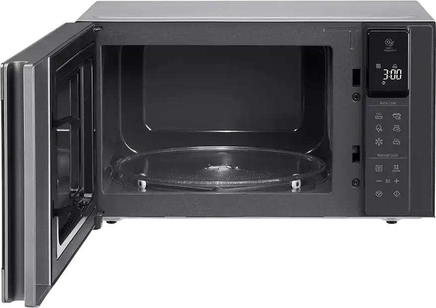Cuptor cu Microunde LG NeoChef MS2595CIS Solo, 25L, 1150W Smart Inverter, Interior Anti-Bacterial EasyClean, 32 Programe Auto, Argintiu
