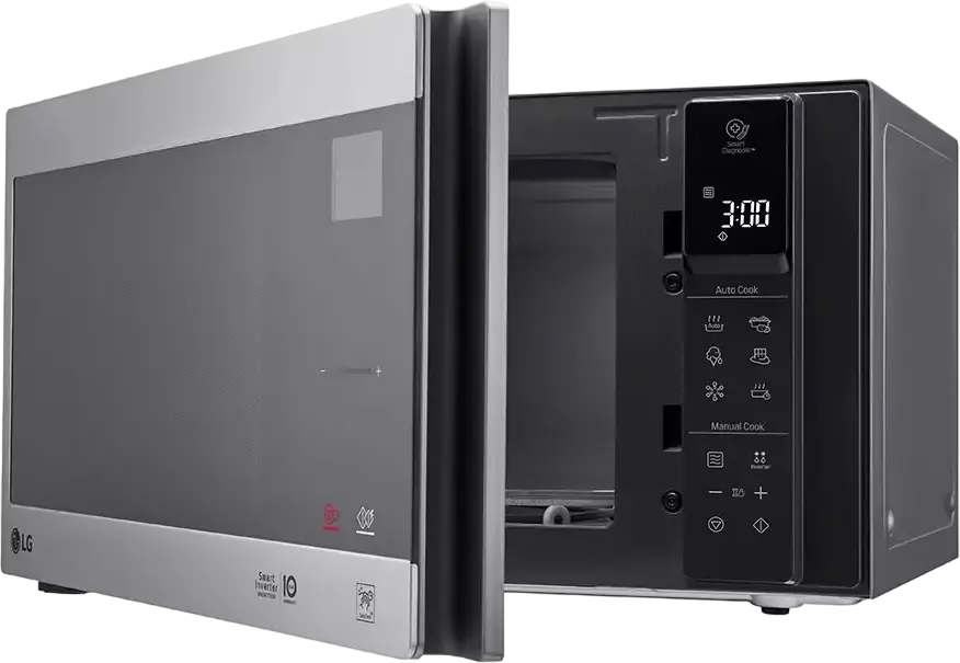 Cuptor cu Microunde LG NeoChef MS2595CIS Solo, 25L, 1150W Smart Inverter, Interior Anti-Bacterial EasyClean, 32 Programe Auto, Argintiu