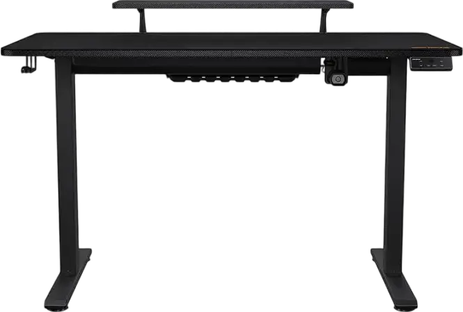 Cougar E-Star 120 Electric Gaming Desk, Motorized Height Adjustable 720-1170mm, MDF Top 120x60cm, Steel Frame, Memory Presets, Black