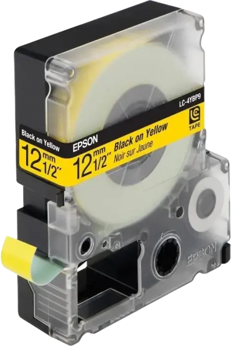 Cartuş de bandă Epson LK-4YBP, 12 mm x 9 m