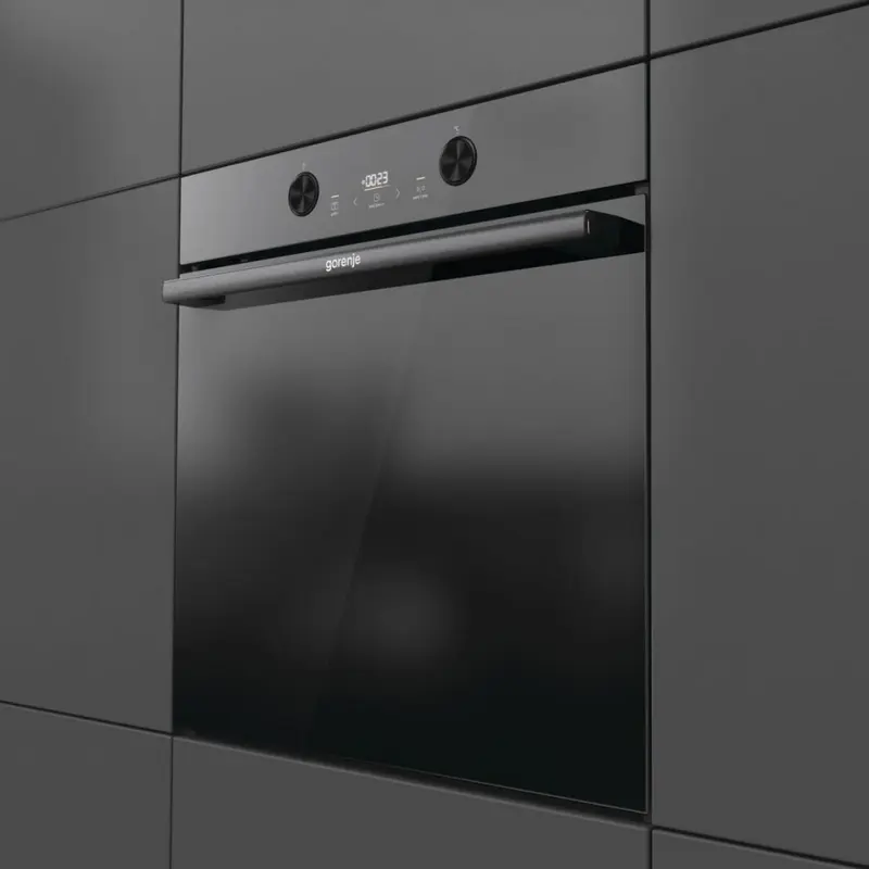 Встраиваемый электрический духовой шкаф Gorenje BPS6737E04DBG, объем 77 л HomeMade, пиролитическая очистка, AirFry, функция Пицца, класс A+, черный