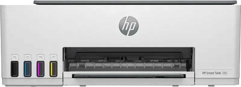 HP Smart Tank 580 All-in-One Wireless Ink Tank Printer - Print, Scan, Copy, Wi-Fi, Wi-Fi Direct, 1200x1200 dpi, A4, White and Grey