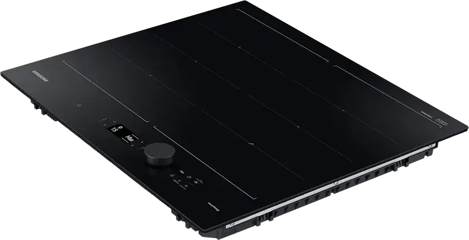 Samsung NZ64B7799FK Built-in Induction Cooktop, 4 Zones, Vitroceramic Glass, 7.4 kW, SmartThings, Rotary & Tactile Controls, Black, 59x52 cm