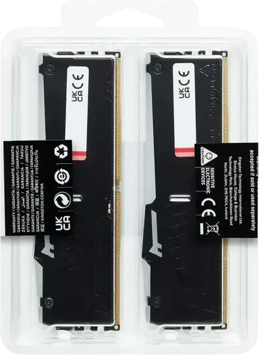 Memorie RAM Kingston FURY Beast RGB DDR5 64GB Kit (2x32GB) 6000MHz CL30 KF560C30BBEAK2-64 cu Intel XMP 3.0 si AMD EXPO, Radiator Negru