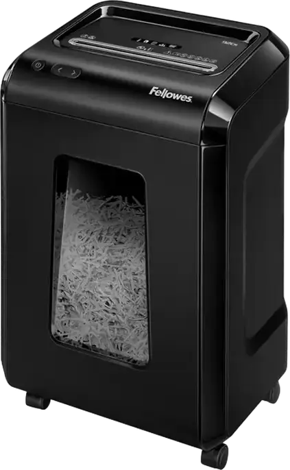 Fellowes PowerShred 92Cs Cross-Cut Shredder, P-4 Security, 18 Sheets, 25L Bin, SafeSense Technology, for Paper, CDs, Credit Cards, Black