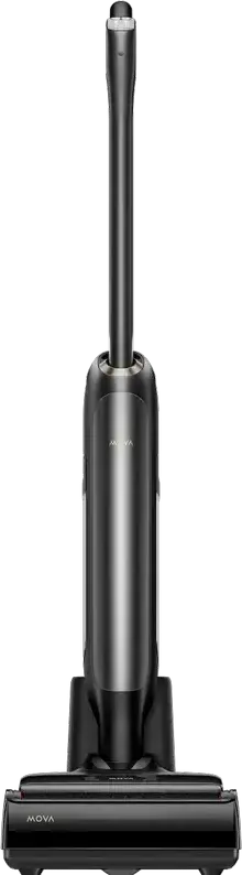 Mova M10 Cordless Wet and Dry Vacuum Cleaner, 18,000 Pa Suction, 300W, 180° Lie-Flat Reach, HEPA Filter, Hot Water Self-Cleaning & Air Drying, Grey
