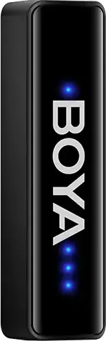 Sistem Microfon Lavaliere Wireless Boya Boyalink, Condensator Omnidirecțional, Raza 300m, Anulare Zgomot, Etui Încărcare, Adaptori USB-C/Lightning/3.5mm