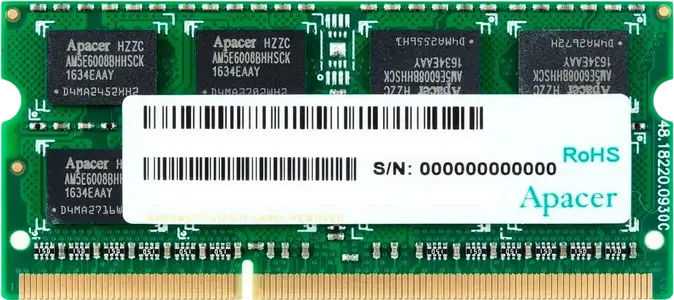 Memorie RAM Apacer AS08GFA60CATBGJ, DDR3 SDRAM, 1600 MHz, 8GB