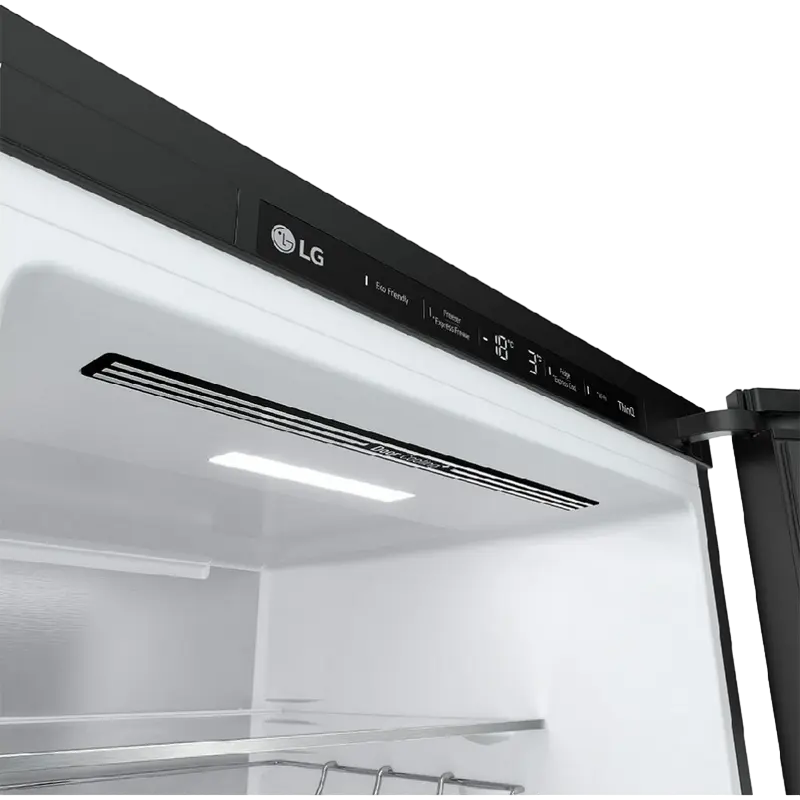 Frigider LG GBB72TW9DQ Combinat cu Congelator Jos, Capacitate 387L, Total No Frost, DoorCooling+, Linear Inverter, ThinQ, Alb, 203cm