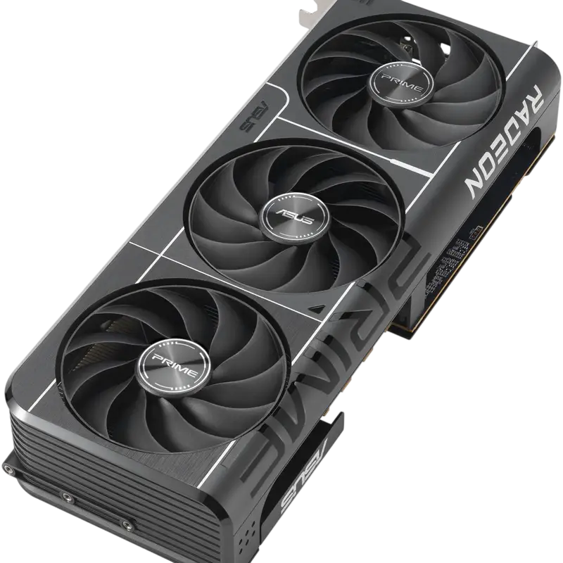 Placă Video ASUS Prime Radeon RX 9070 GRE PRIME-RX9070GRE-O12G-EVO, 12GB GDDR6, Navi 48, PCIe 5.0, Răcire cu Triplu Ventilator, SFF Ready, 3x DP 2.1a, 1x HDMI 2.1b