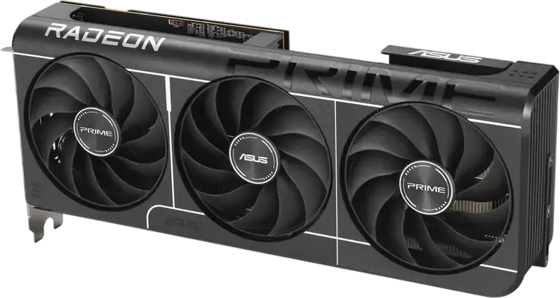 Placă Video ASUS Prime Radeon RX 9070 GRE PRIME-RX9070GRE-O12G-EVO, 12GB GDDR6, Navi 48, PCIe 5.0, Răcire cu Triplu Ventilator, SFF Ready, 3x DP 2.1a, 1x HDMI 2.1b