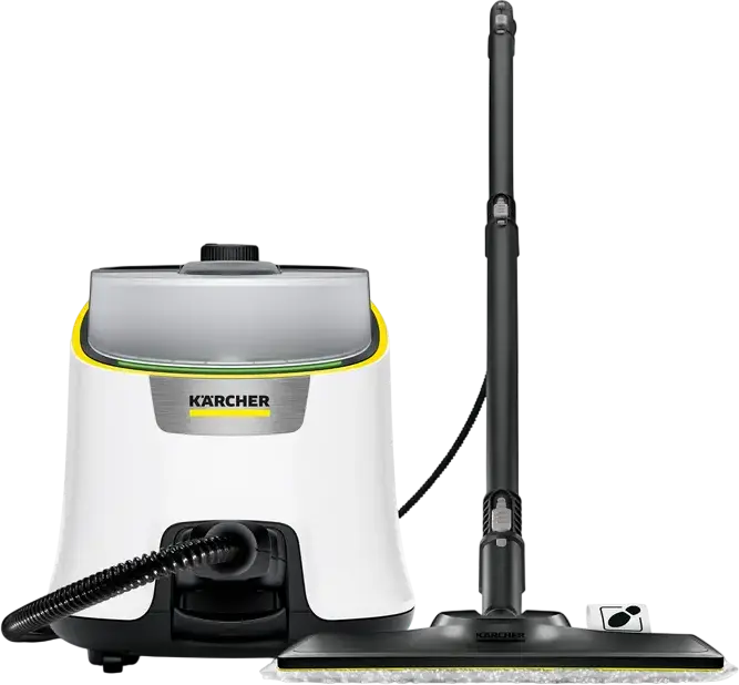 Пароочиститель Karcher SC 4 Deluxe Iron EasyFix 1.513-462.0, 2200 Вт, 4 бар, съемный бак 1300 мл, с паровым утюгом и насадкой EasyFix, белый