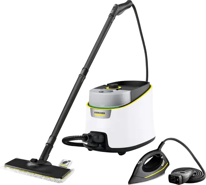 Aparat de curățat cu abur Karcher SC 4 Deluxe Iron EasyFix 1.513-462.0, Alb