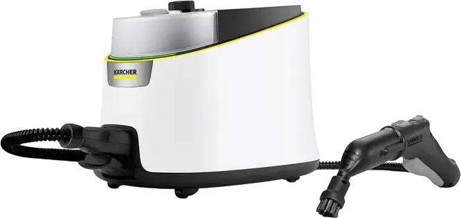 Пароочиститель Karcher SC 4 Deluxe Iron EasyFix 1.513-462.0, 2200 Вт, 4 бар, съемный бак 1300 мл, с паровым утюгом и насадкой EasyFix, белый