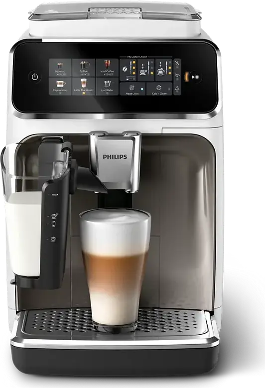 Aparat de cafea Philips EP3343/90, Oțel Inoxidabil / Alb