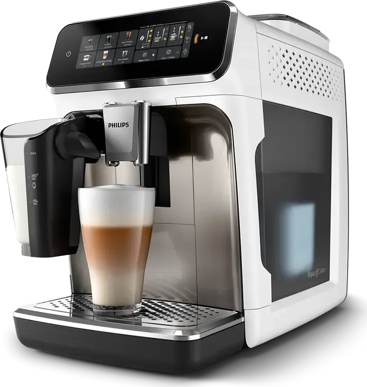 Philips EP3343/90 Series 3300 Fully-Automatic Espresso Machine, LatteGo Milk Frother, Ceramic Grinder 12 Settings, 15 Bar, 1.8L Tank, Stainless Steel