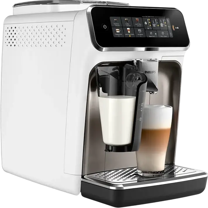 Philips EP3343/90 Series 3300 Fully-Automatic Espresso Machine, LatteGo Milk Frother, Ceramic Grinder 12 Settings, 15 Bar, 1.8L Tank, Stainless Steel
