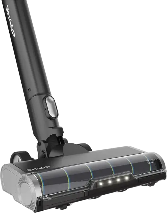 Sharp SA-VP5521BS Cordless Stick Vacuum Cleaner, 450W BLDC Motor, HEPA 13 Filter, 65 min Runtime, Intelligent Auto Sensor, LED Light, Black