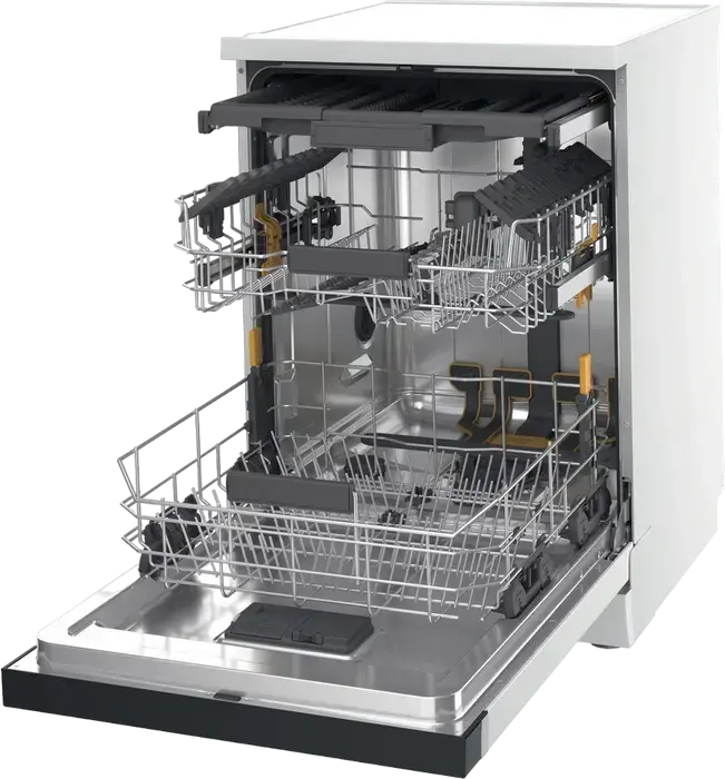 Whirlpool W7F HS31 MaxiSpace Freestanding Dishwasher, 15 Place Settings, 8 Programs, AquaStop, LED Display, White, 60x85x59 cm