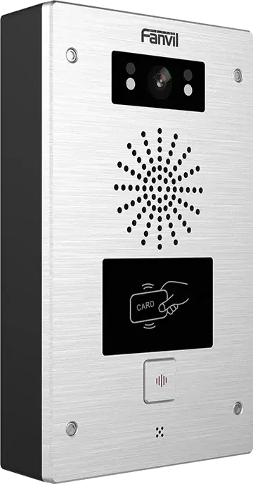 Fanvil i32V IP Intercom, 2 SIP Lines, HD Camera with Night Vision, Die-cast Aluminum Housing, PoE, Wall-mountable, Grey