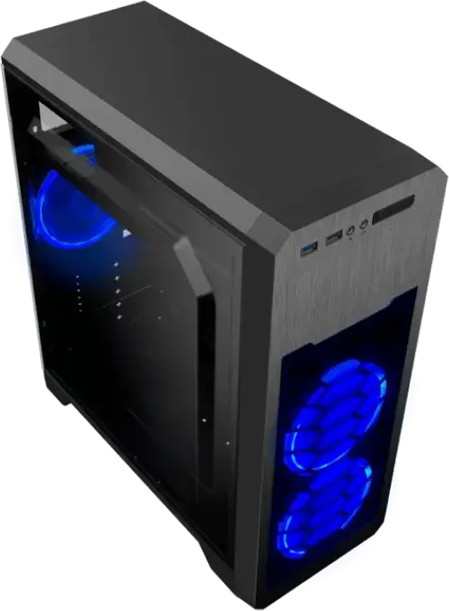 Carcasă PC Gamemax G563, Midi-Tower, Fără PSU, Negru