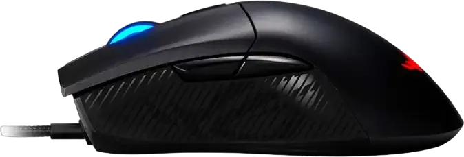 ASUS ROG Gladius II Core Wired Gaming Mouse, 6200 DPI Optical Sensor, 6 Programmable Buttons, Omron Switches, RGB AURA Sync, Ergonomic Right-Handed, Black