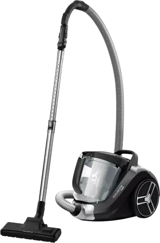 Безмешковый пылесос Rowenta Compact Power XXL RO4B25EA, мощность 900 Вт, пылесборник 2.5 л, 3-ступенчатая фильтрация, телескопическая стальная трубка, черный