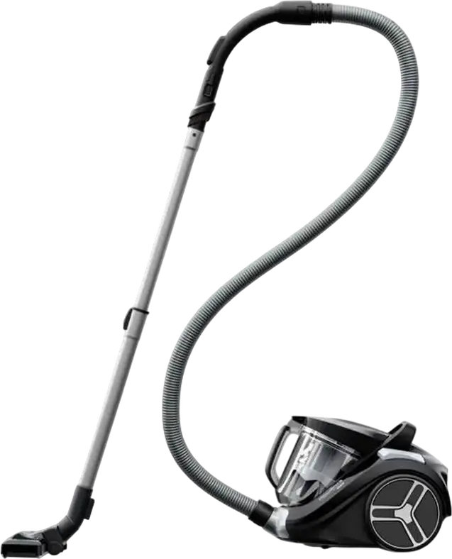 Безмешковый пылесос Rowenta Compact Power XXL RO4B25EA, мощность 900 Вт, пылесборник 2.5 л, 3-ступенчатая фильтрация, телескопическая стальная трубка, черный