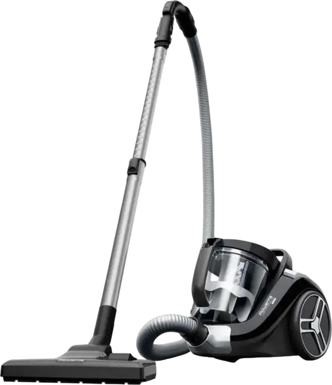 Безмешковый пылесос Rowenta Compact Power XXL RO4B25EA, мощность 900 Вт, пылесборник 2.5 л, 3-ступенчатая фильтрация, телескопическая стальная трубка, черный