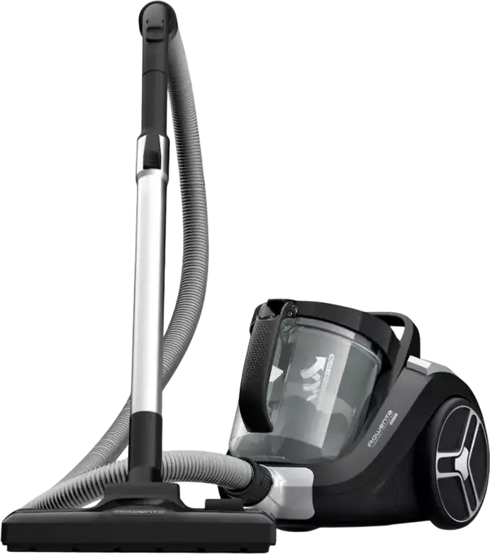 Безмешковый пылесос Rowenta Compact Power XXL RO4B25EA, мощность 900 Вт, пылесборник 2.5 л, 3-ступенчатая фильтрация, телескопическая стальная трубка, черный