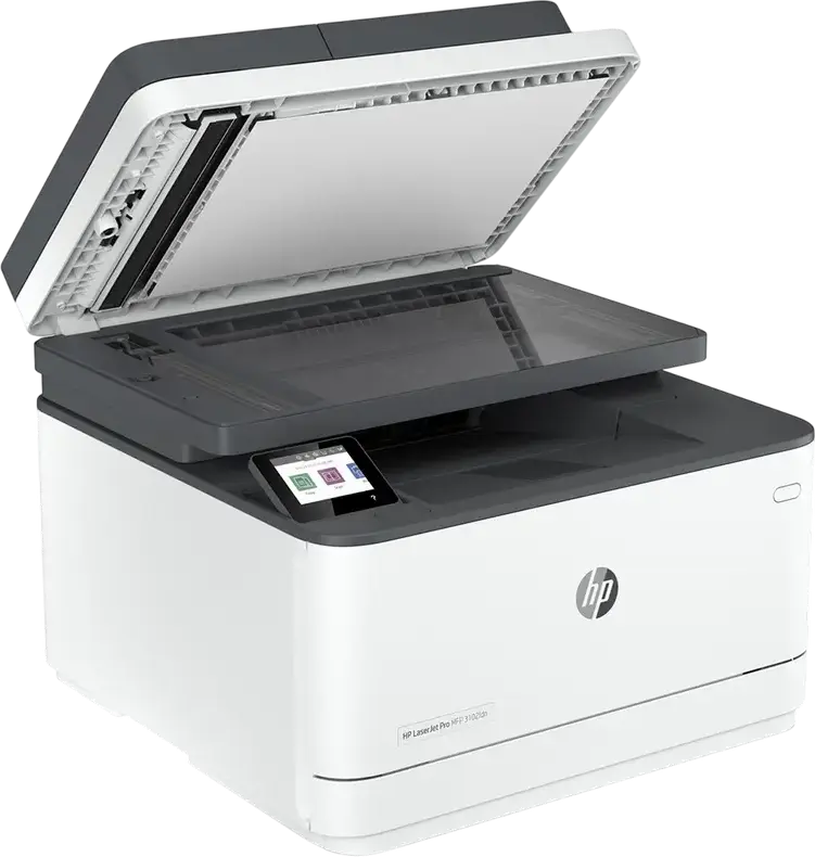 HP LaserJet Pro MFP 3103fdn Monochrome Laser All-in-One Printer, Print Copy Scan Fax, 33ppm, Auto Duplex, 800MHz, 512MB, 2.7" Touch Screen, Ethernet, White