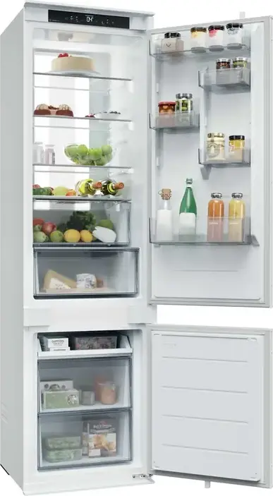Frigider Încorporabil Candy CNBQT5519DW, No Frost, Capacitate 284L, Control Smart hOn, Clasa Energetică D, Alb, Dimensiuni 54x55x193.5 cm