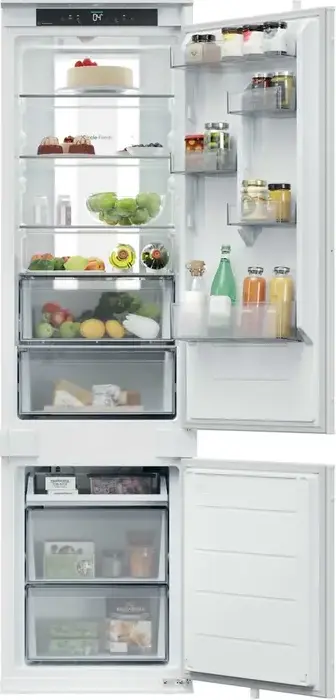 Frigider Încorporabil Candy CNBQT5519DW, No Frost, Capacitate 284L, Control Smart hOn, Clasa Energetică D, Alb, Dimensiuni 54x55x193.5 cm