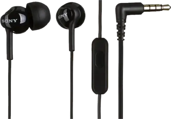 Căști In-Ear Sony MDR-EX110AP cu Microfon, Negru, Conector 3.5 mm Mini-jack, Driver Dinamic de Neodim de 9mm, Răspuns la Frecvență 5-24,000 Hz, Mufă L-shaped Plafată cu Aur
