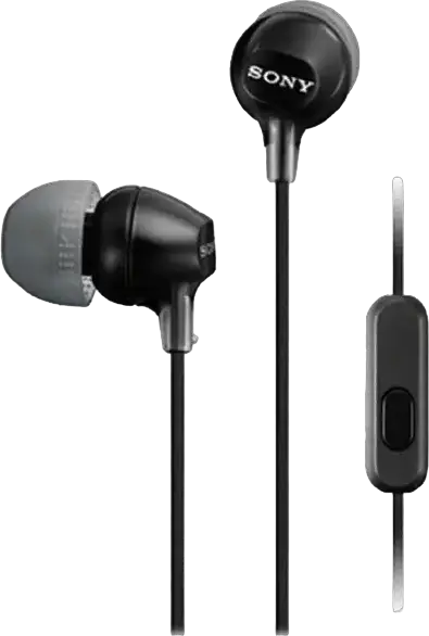 Căști In-Ear Sony MDR-EX110AP cu Microfon, Negru, Conector 3.5 mm Mini-jack, Driver Dinamic de Neodim de 9mm, Răspuns la Frecvență 5-24,000 Hz, Mufă L-shaped Plafată cu Aur