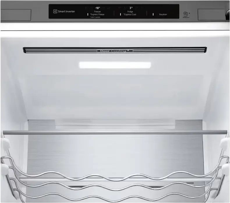 LG GBV5240DPY Freestanding Combi Refrigerator, Bottom Freezer, 387L Total Net Volume, No Frost, Smart Inverter Compressor, DoorCooling+, Stainless Steel