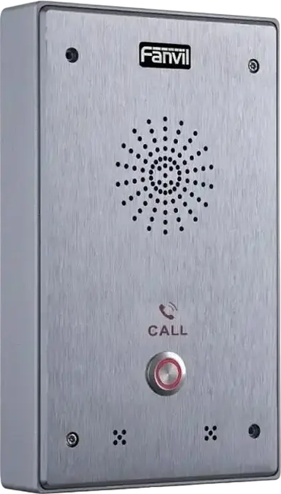 Intercom Audio IP SIP Fanvil i12-02, 2 Linii SIP, Aliaj Aluminiu IP65 Rezistent la Apă, Anulare Zgomot, PoE, Montare pe Perete, Gri