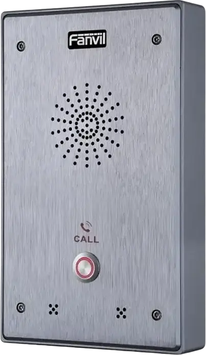 Intercom Audio IP SIP Fanvil i12-02, 2 Linii SIP, Aliaj Aluminiu IP65 Rezistent la Apă, Anulare Zgomot, PoE, Montare pe Perete, Gri